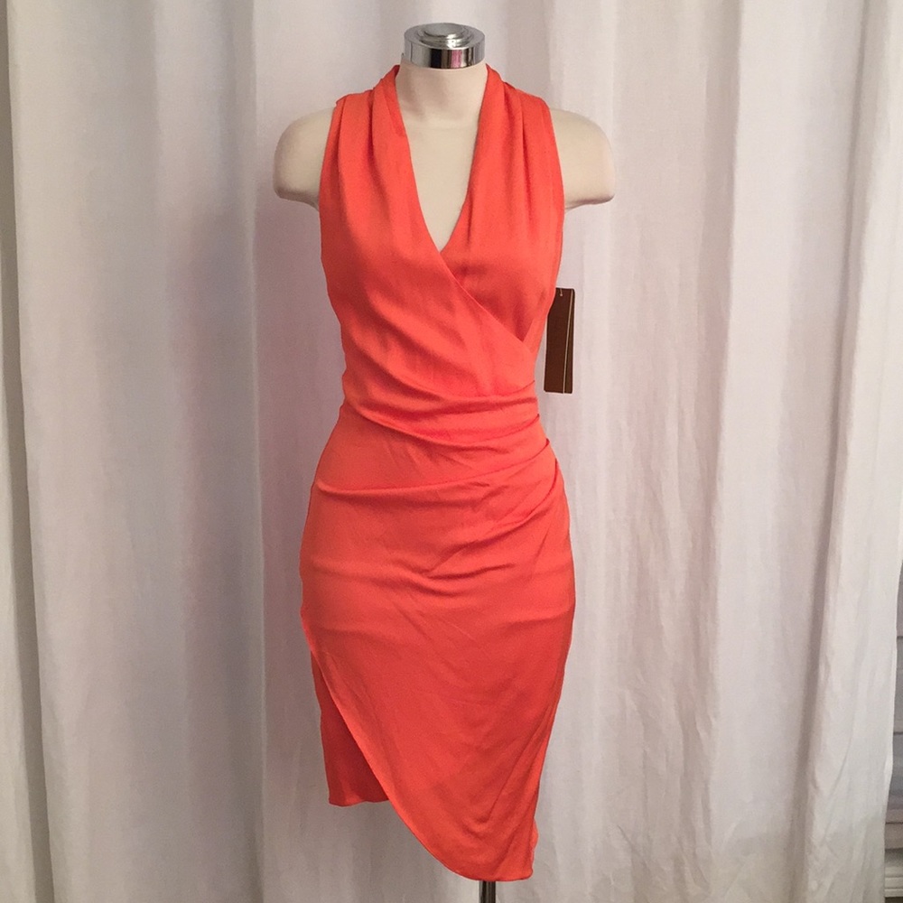 NCOLE MILLER STEFANIE STRETCHY CREPE DRESS SZ 0